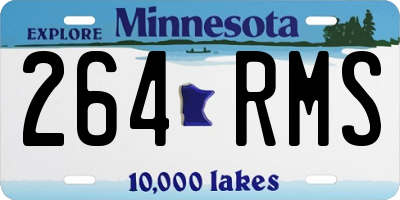 MN license plate 264RMS
