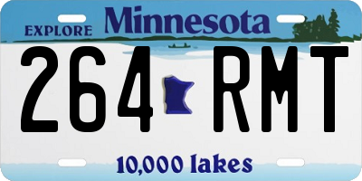 MN license plate 264RMT