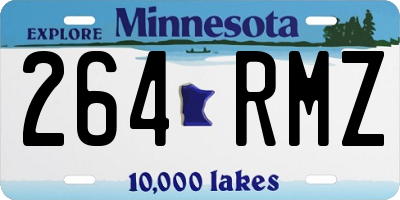 MN license plate 264RMZ