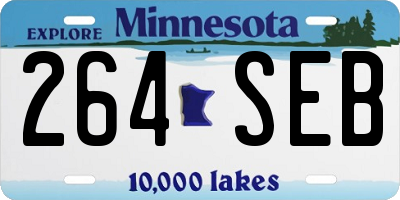 MN license plate 264SEB