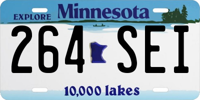 MN license plate 264SEI