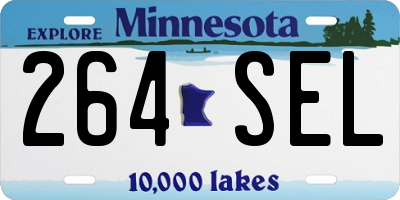 MN license plate 264SEL