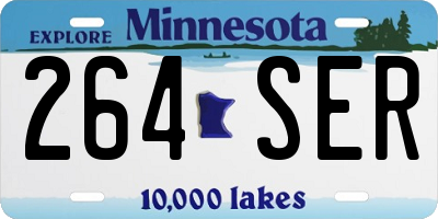 MN license plate 264SER