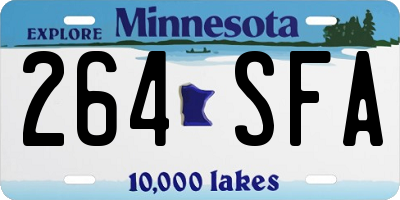 MN license plate 264SFA