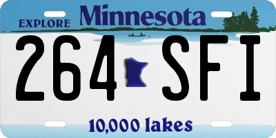 MN license plate 264SFI