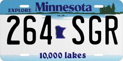 MN license plate 264SGR