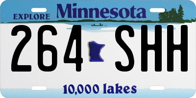 MN license plate 264SHH
