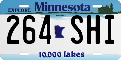 MN license plate 264SHI
