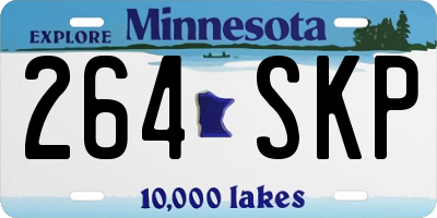 MN license plate 264SKP
