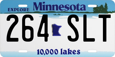 MN license plate 264SLT