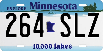 MN license plate 264SLZ