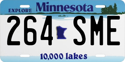MN license plate 264SME