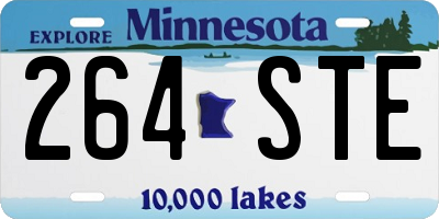 MN license plate 264STE