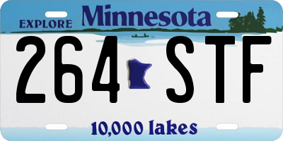 MN license plate 264STF