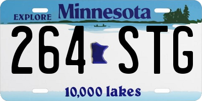 MN license plate 264STG