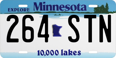 MN license plate 264STN