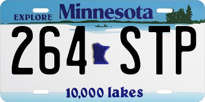 MN license plate 264STP