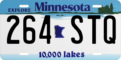 MN license plate 264STQ