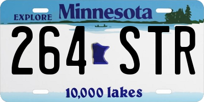 MN license plate 264STR