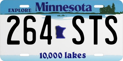MN license plate 264STS