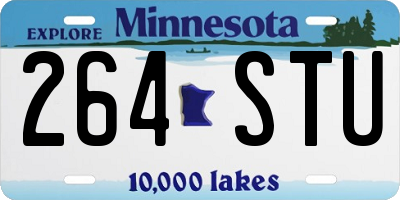 MN license plate 264STU