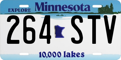 MN license plate 264STV