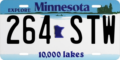 MN license plate 264STW