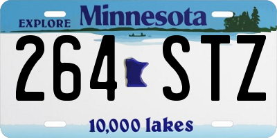 MN license plate 264STZ