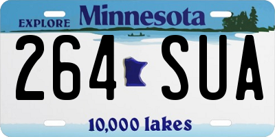MN license plate 264SUA