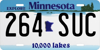 MN license plate 264SUC