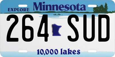 MN license plate 264SUD