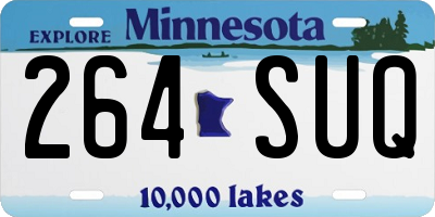 MN license plate 264SUQ