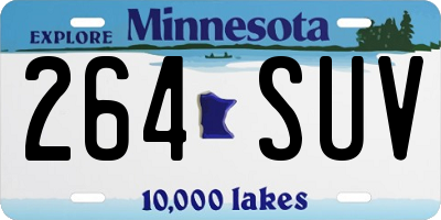 MN license plate 264SUV