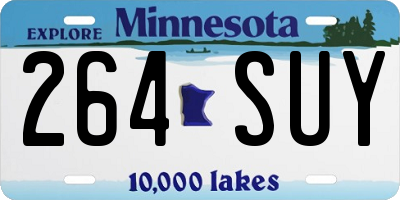 MN license plate 264SUY