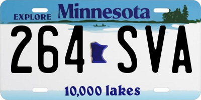 MN license plate 264SVA