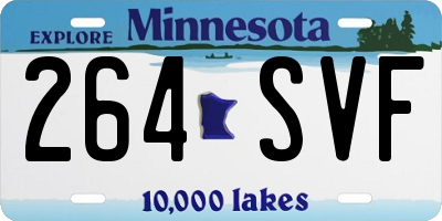 MN license plate 264SVF