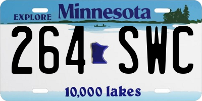 MN license plate 264SWC