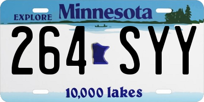 MN license plate 264SYY