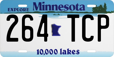 MN license plate 264TCP