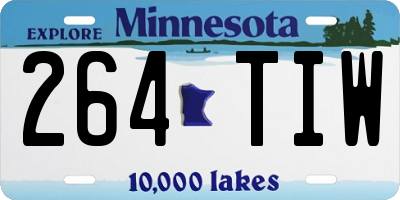 MN license plate 264TIW