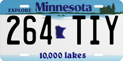 MN license plate 264TIY