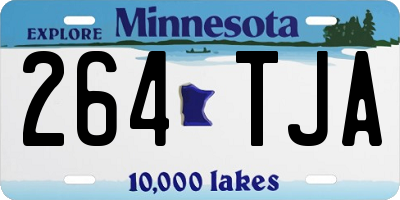 MN license plate 264TJA