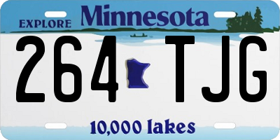 MN license plate 264TJG
