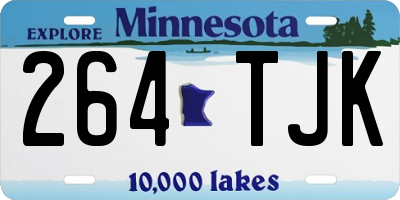 MN license plate 264TJK
