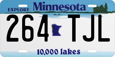 MN license plate 264TJL