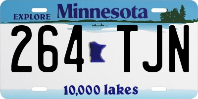 MN license plate 264TJN