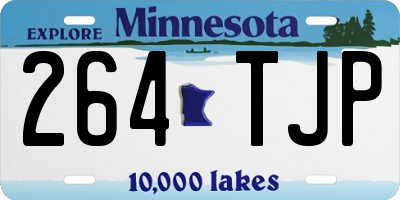 MN license plate 264TJP