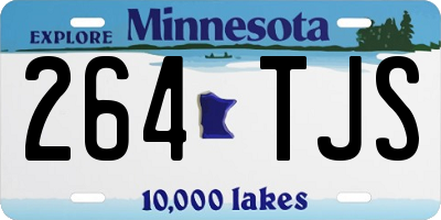 MN license plate 264TJS