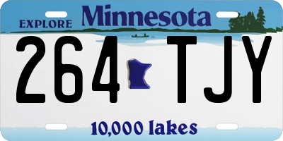 MN license plate 264TJY
