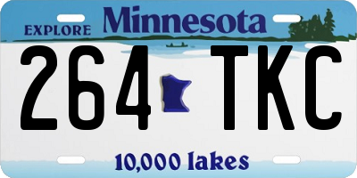 MN license plate 264TKC
